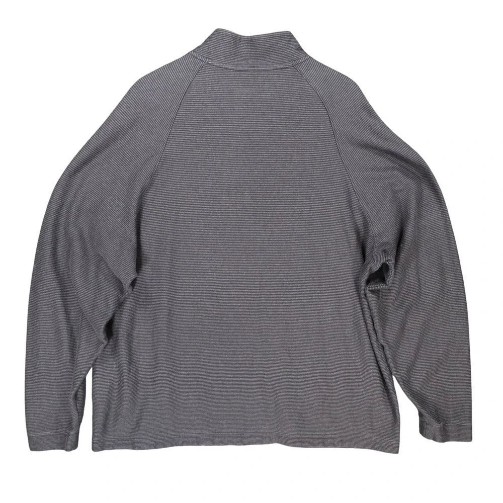 Cremieux Classics Quarter Zip Pullover‎ Mens XXL Charcoal Excellent Striped